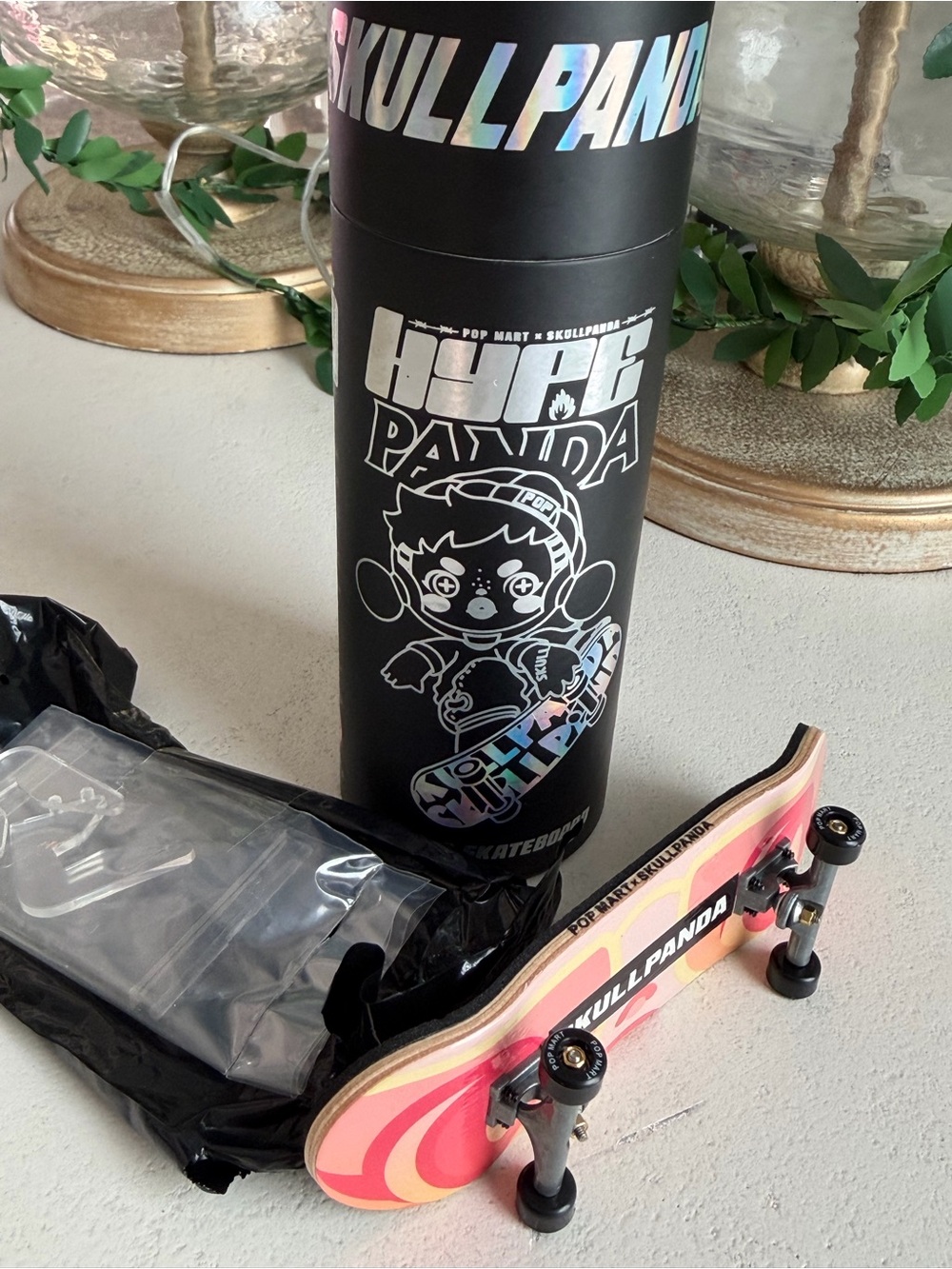 Skullpanda Mini Fingerboard from Pop Mart